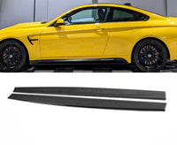Load image into Gallery viewer, Side Skirt Extension Blades - Fits BMW F80 F82 F83 - M3 M4 - Carbon Look
