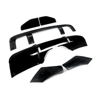 Load image into Gallery viewer, BMW F15 X5 Gloss Black Kit Splitter Diffuser Side Extensions Roof Spoiler Rear Diffuser MP Style - STM SPORT
