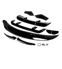 Load image into Gallery viewer, BMW F15 X5 Gloss Black Kit Splitter Diffuser Side Extensions Roof Spoiler Rear Diffuser MP Style - STM SPORT

