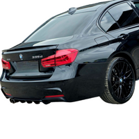 Load image into Gallery viewer, rear bumper diffuser twin exhaust BMW 3 Series F30 F31 ABS
