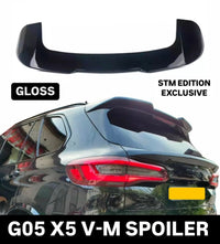 Load image into Gallery viewer, BMW X5 G05 Roof Spoiler Gloss Black Rear Window Wing M Performance 2019+ STM
