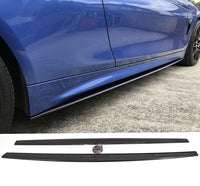Load image into Gallery viewer, bmw 4 series f32 m performance f33 f36 side skirt extensions gloss black
