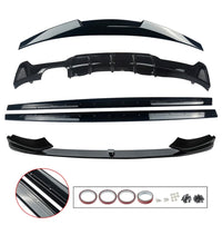 Load image into Gallery viewer, GLOSS BLACK BMW F32 F33 F36 FOR M4 STYLE BUMPER PERFORMANCE V FRONT SPLITTER LIP
