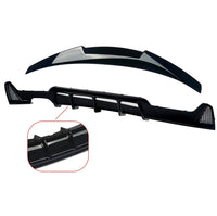 Load image into Gallery viewer, GLOSS BLACK BMW F32 F33 F36 FOR M4 STYLE BUMPER PERFORMANCE V FRONT SPLITTER LIP
